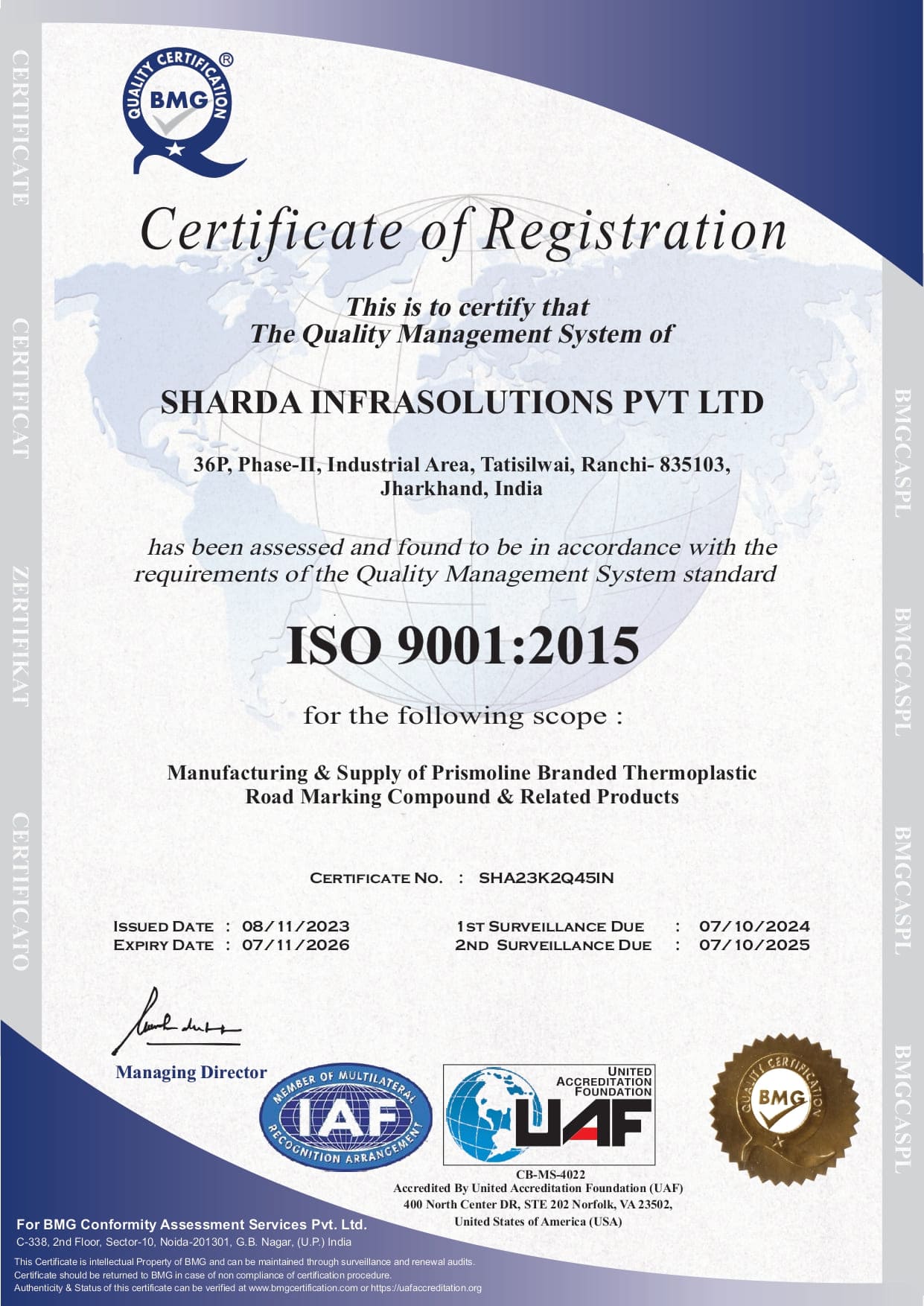ISO Certification