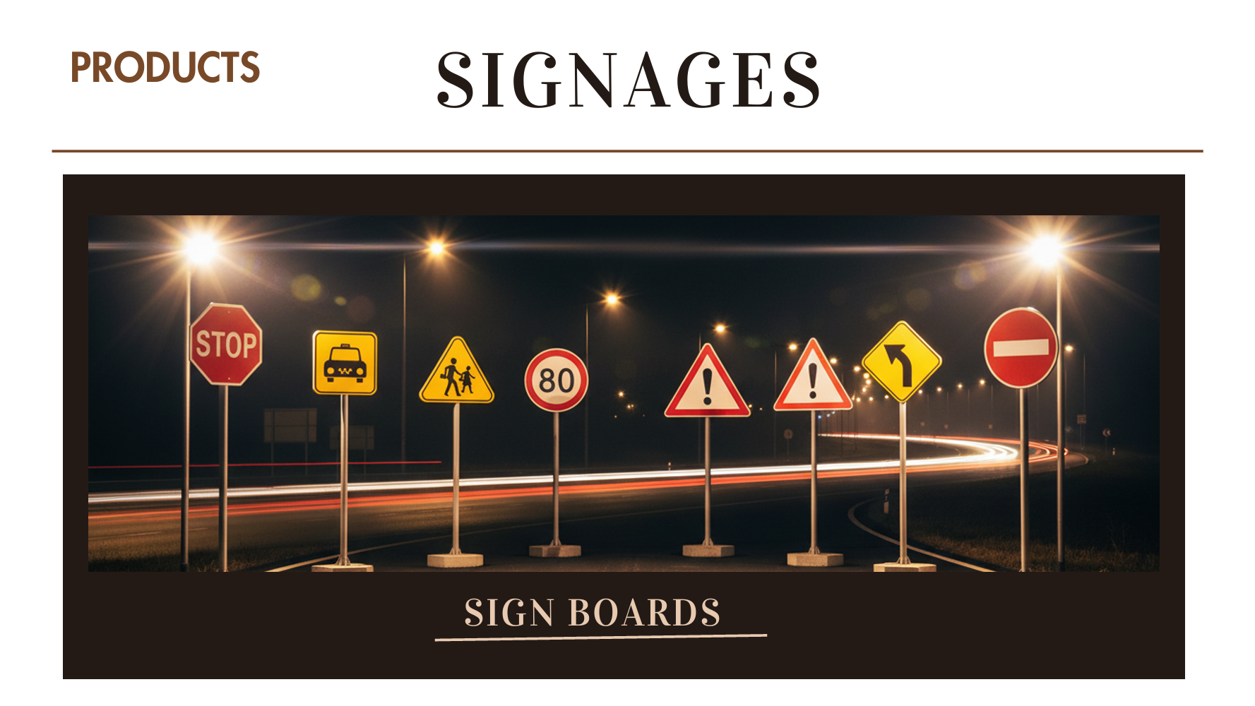 SIGNAGES